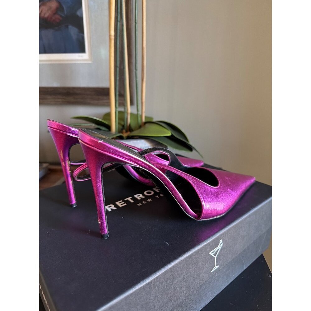 retrofete Cindy Slingback Heel Metallic Pink Womens Size 39 US 8 - Picture 13 of 16